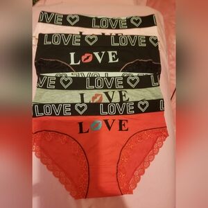 PACK OF 4 LOVE N KISSES SMALL BIKINIS W/ LACE